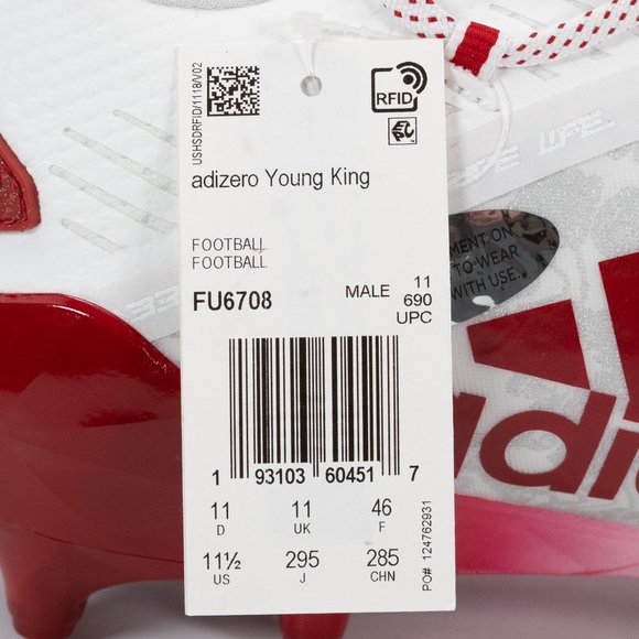 Adidas Adizero New Reign \'Floral - Red\' FU6708 Football Cleats size 9 - 13 main image 8